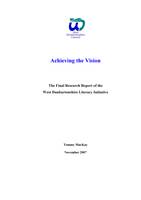 Achieving the Vision. The Final Research Report of the West Dunbartonshire Literacy Initiative