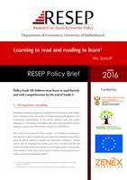 Learning to read and reading to learn