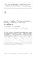 Impact of teachers’ practices on students’ reading comprehension growth in Guatemala