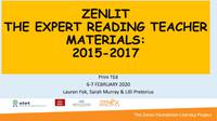 Zenlit. The Expert Reading Teacher materials: 2015-2017