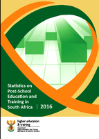 DHET releases Statistics on Post-School Education and Training in South Africa: 2016