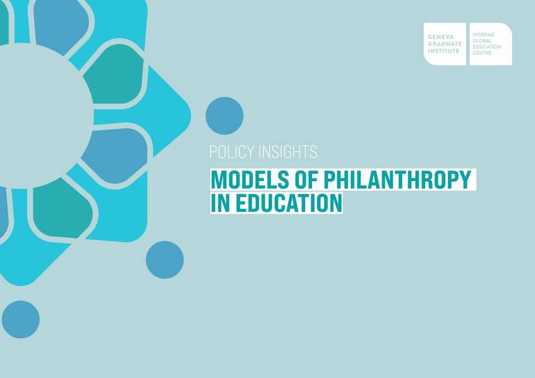 New Publication: Policy Insights: Models of Philanthropy in Education