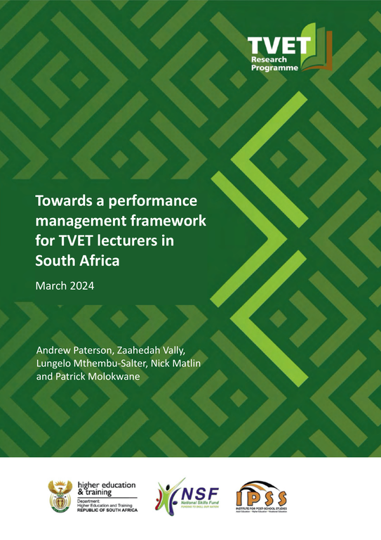 New Publication: Towards a performance management framework for TVET lecturers in South Africa