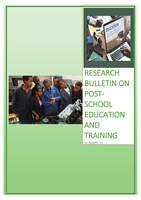 Research Bulletin on Post-School Education and Training (PSET)