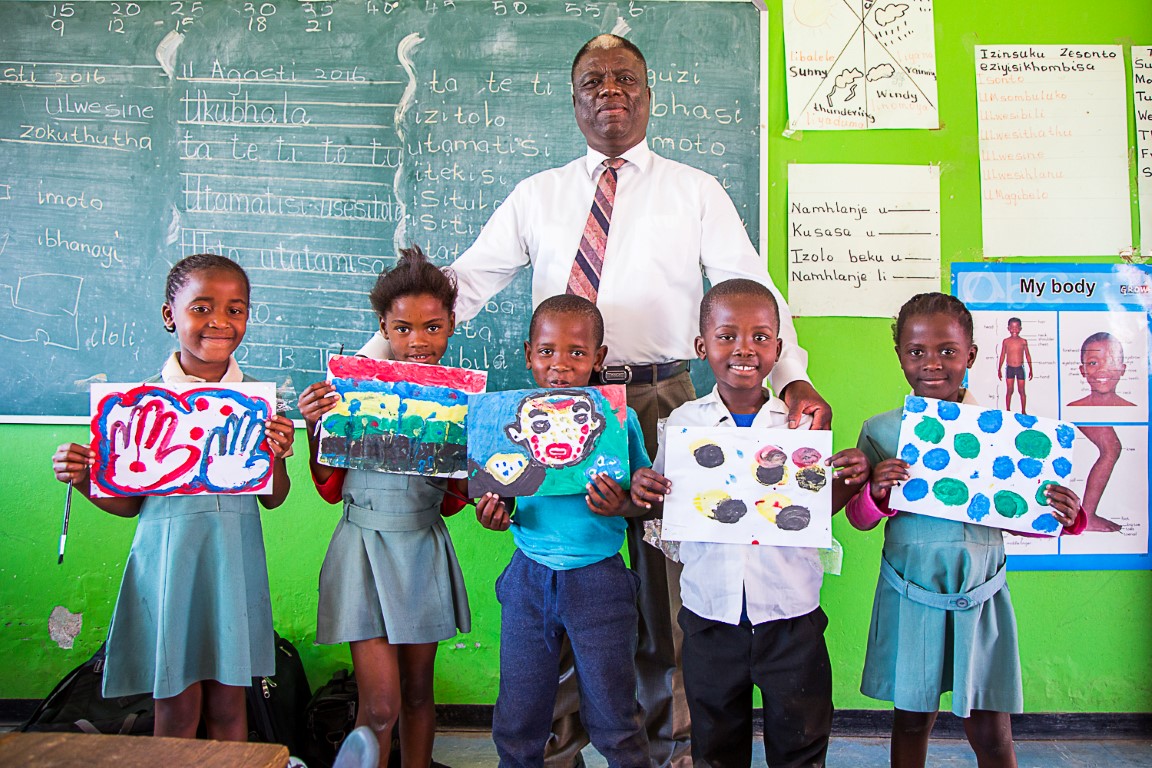 Abednego Khumalo at Zilungisele Primary School. Photo: MRP Foundation/Pierre Tostee
