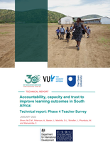 Accountability Capacity and Trust Technical Report Teacher Survey Phase 4