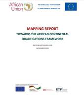 PRE-PUBLICATION RELEASE: Mapping report Towards the African Continental Qualifications Framework