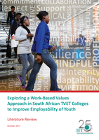 Exploring a Work-Based Values Approach in South African TVET Colleges to Improve Employability of Youth: Literature review