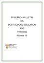 Research Bulletin on Post-School Education and Training (PSET)