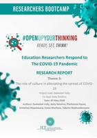 Research Report Theme 3: The role of culture in alleviating the spread of COVID-19